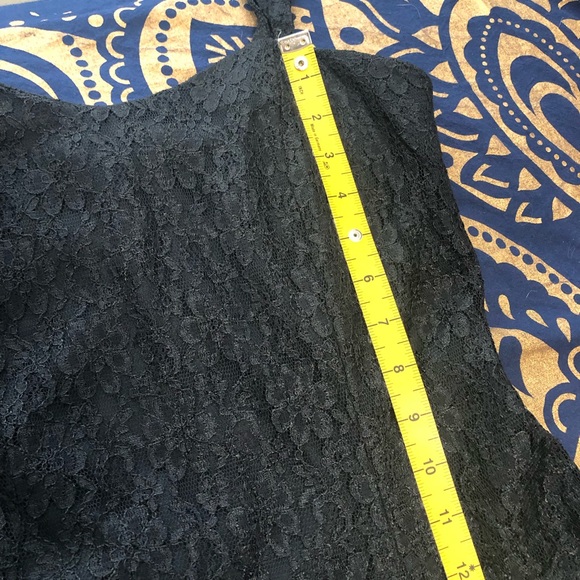 Vintage All That Jazz Black Foral Lace Dress Size Small (Vintage size 9/10) - Picture 12 of 15